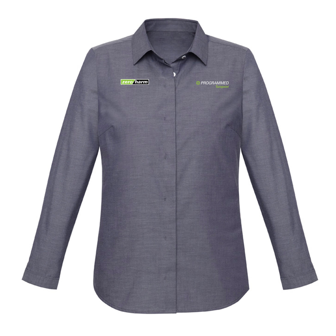 WOMENS CHARLIE LONG SLEEVE SHIRT - NAVY