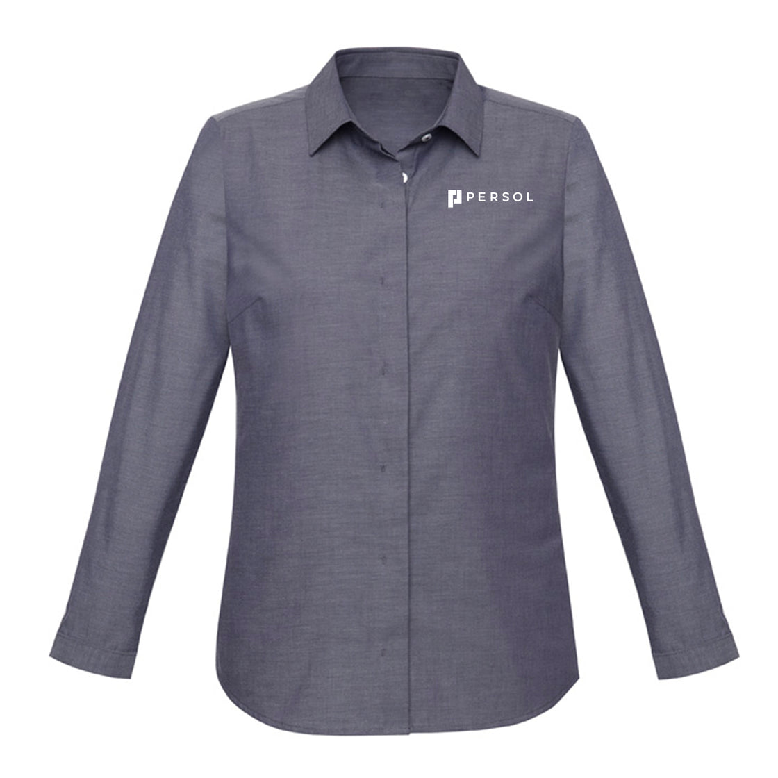 WOMENS CHARLIE LONG SLEEVE SHIRT - NAVY CHAMBRAY