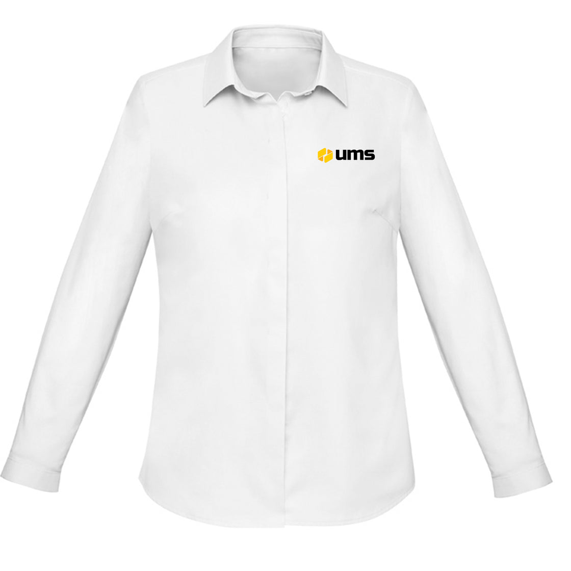 WOMENS CHARLIE LONG SLEEVE SHIRT - WHITE