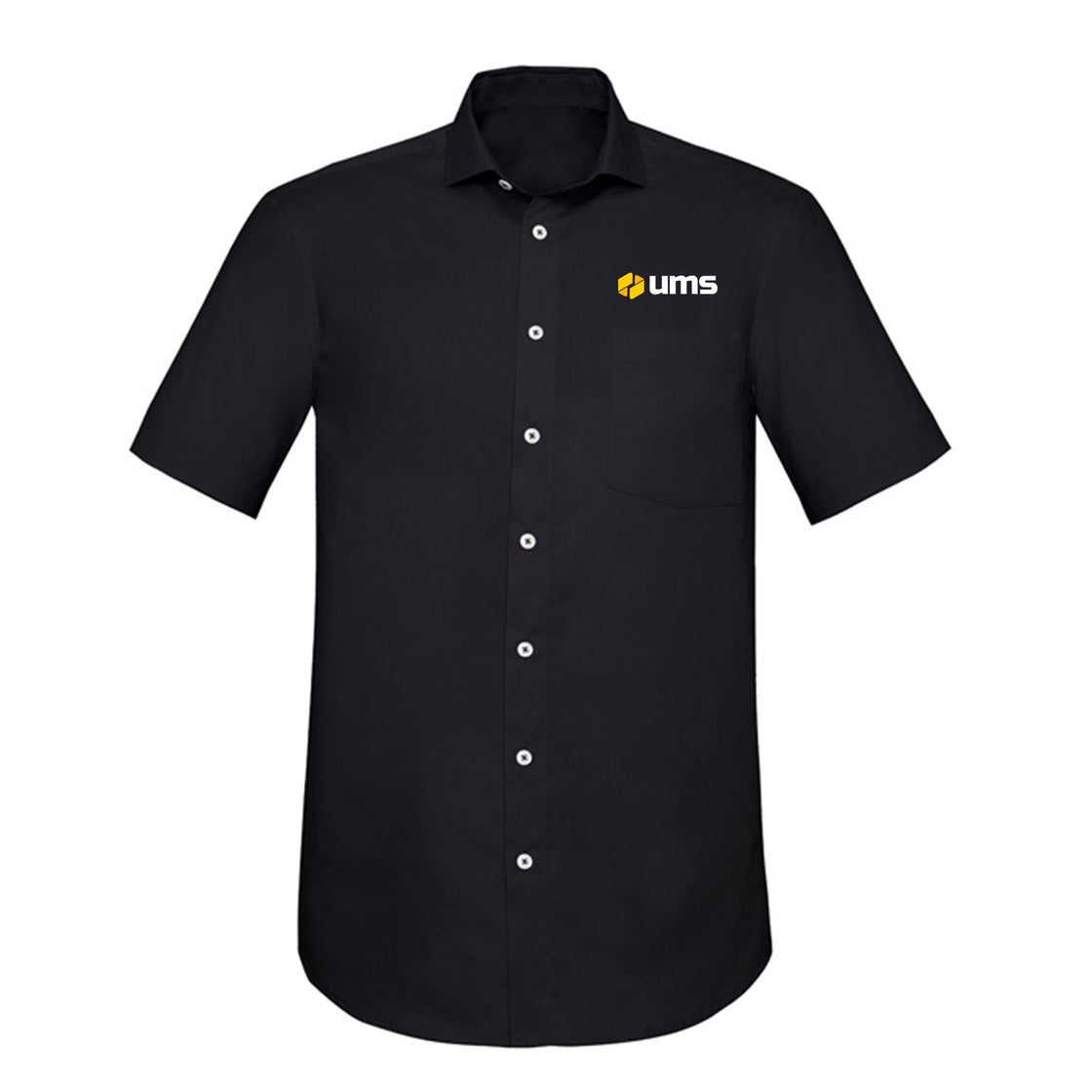 MENS CLASSIC FIT SHORT SLEEVE SHIRT - BLACK