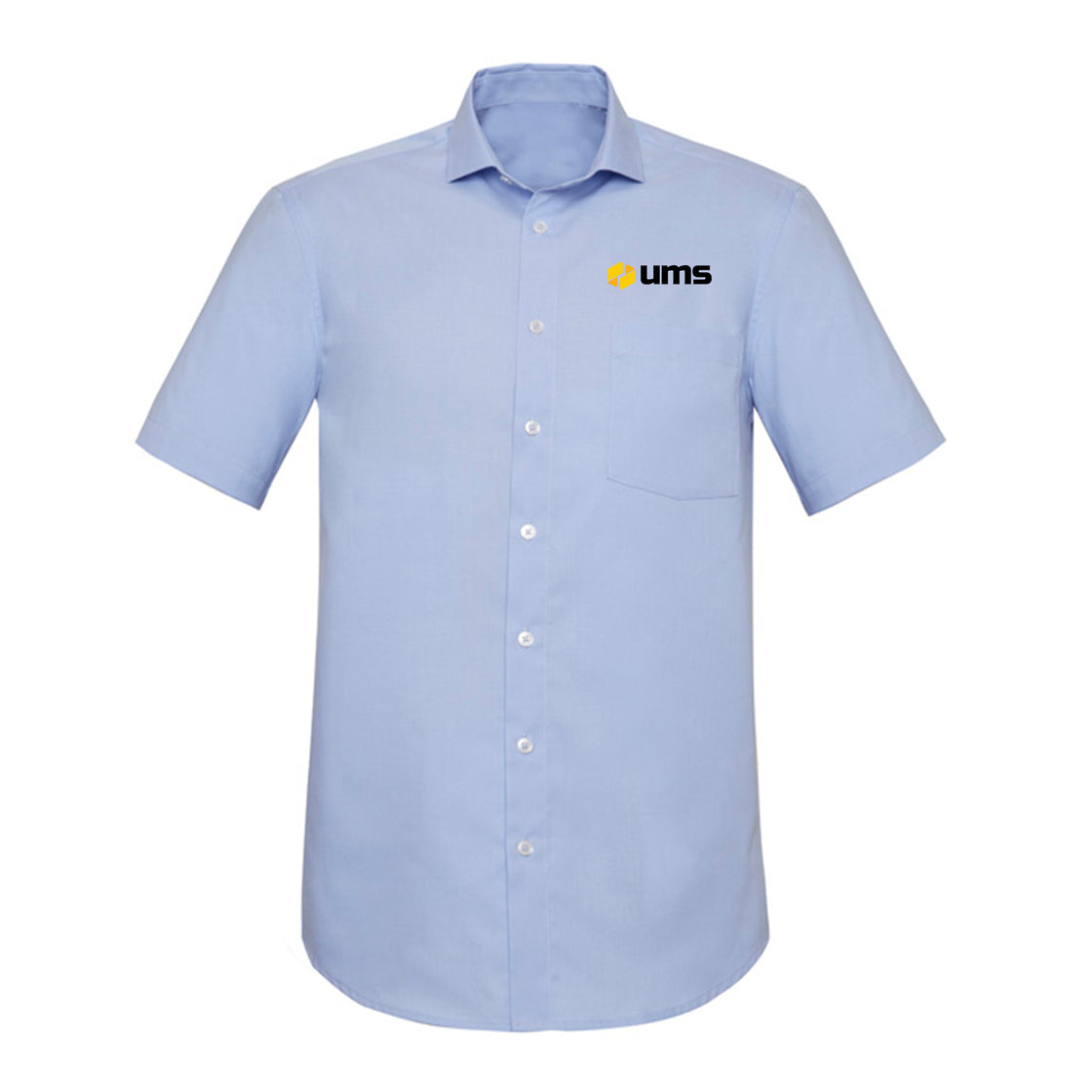 MENS CLASSIC FIT SHORT SLEEVE SHIRT - BLUE