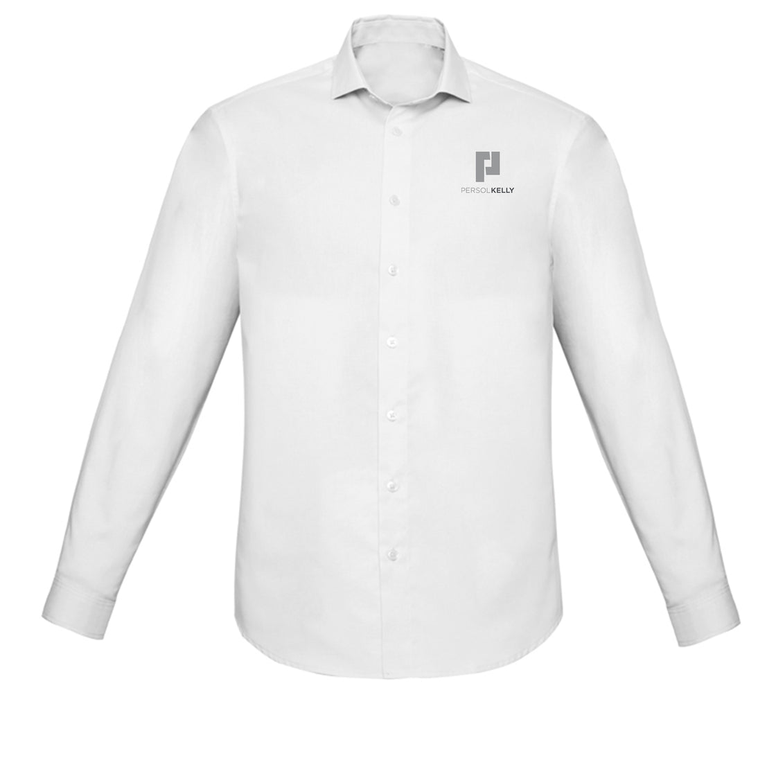 MENS CHARLIE SLIM FIT LONG SLEEVE SHIRT - WHITE