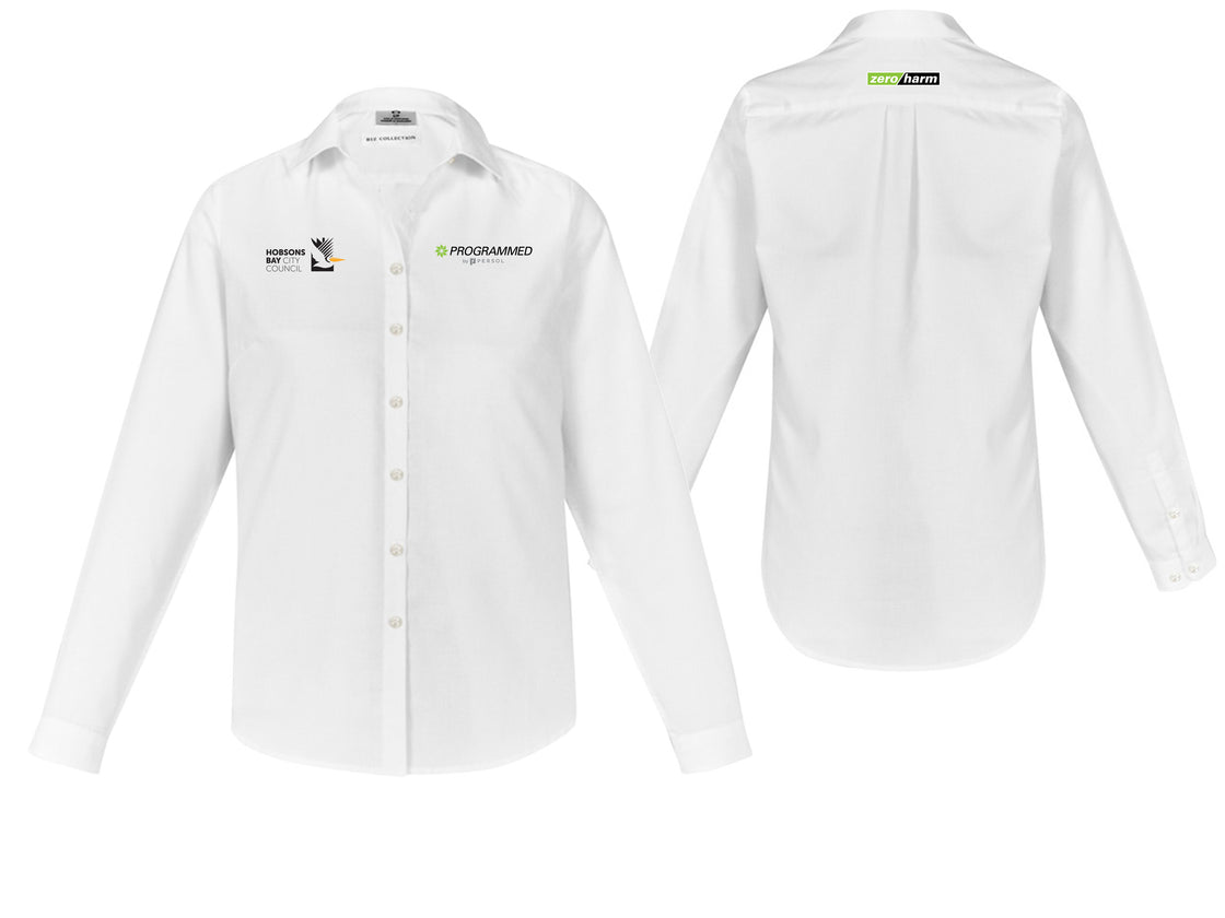 WOMENS MEMPHIS LONG SLEEVE SHIRT - WHITE