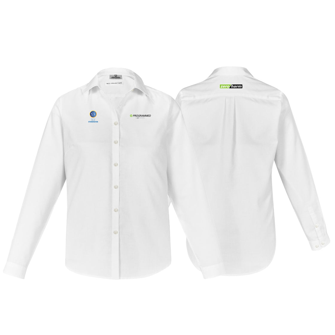 WOMENS LONG SLEEVE MEMPHIS SHIRT - WHITE