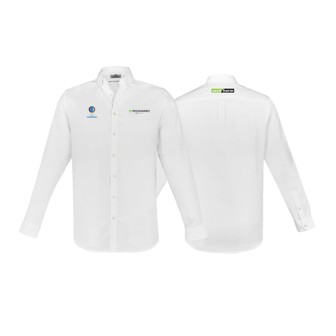 MENS MEMPHIS LONG SLEEVE SHIRT - WHITE