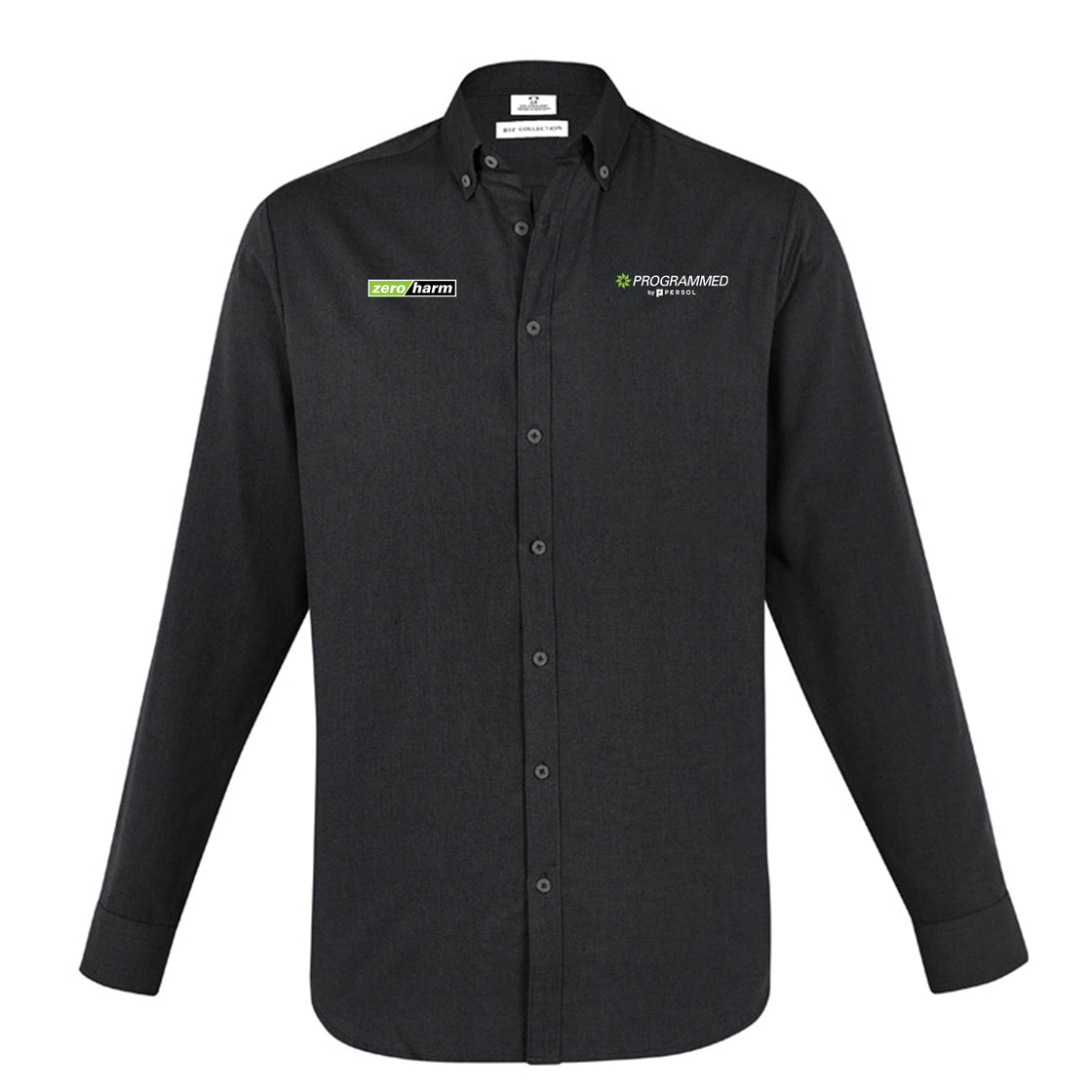 MENS MEMPHIS LONG SLEEVE SHIRT - BLACK