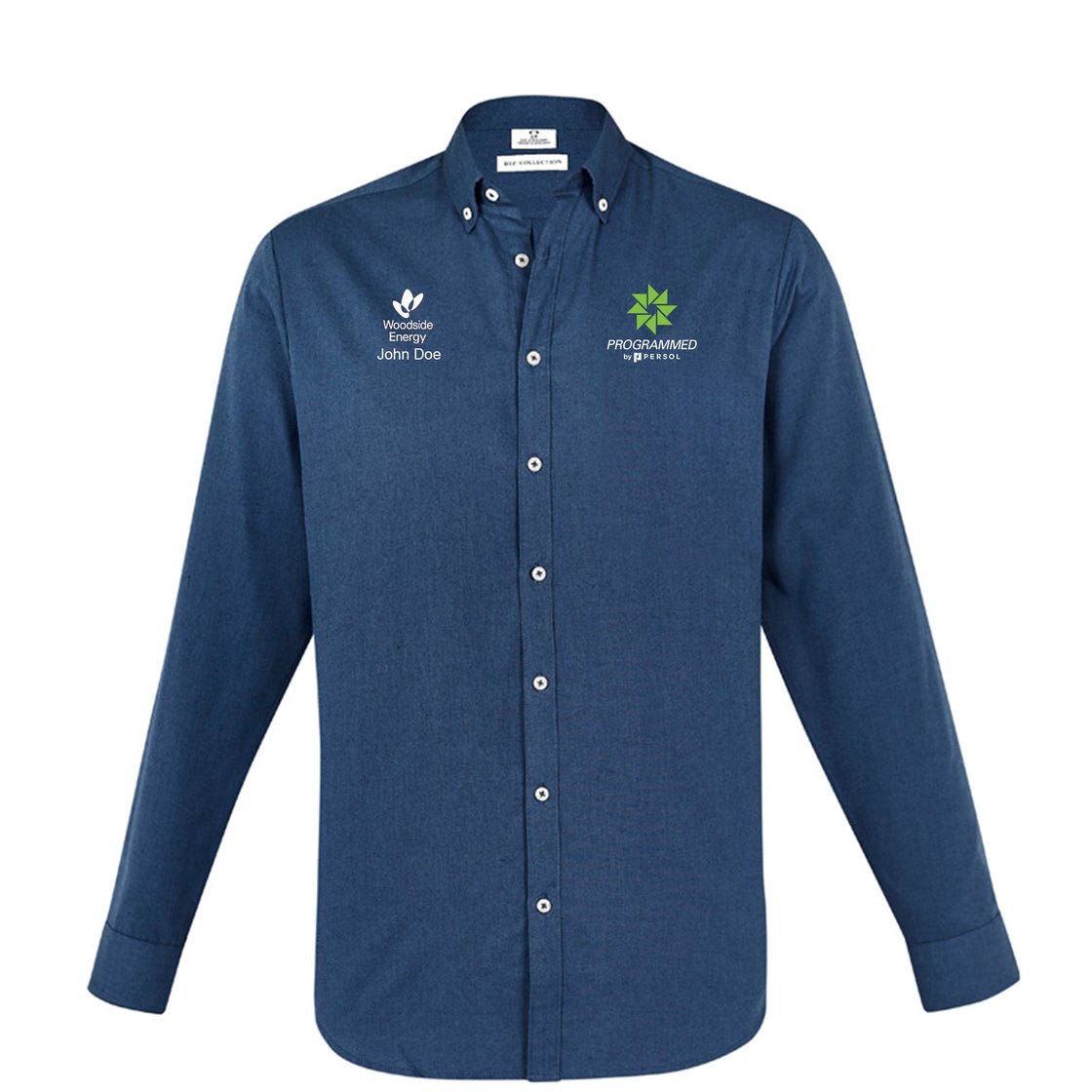 MENS MEMPHIS LONG SLEEVE SHIRT - MINERAL BLUE