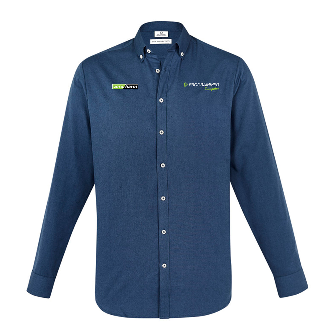 MENS MEMPHIS LONG SLEEVE SHIRT - MINERAL BLUE