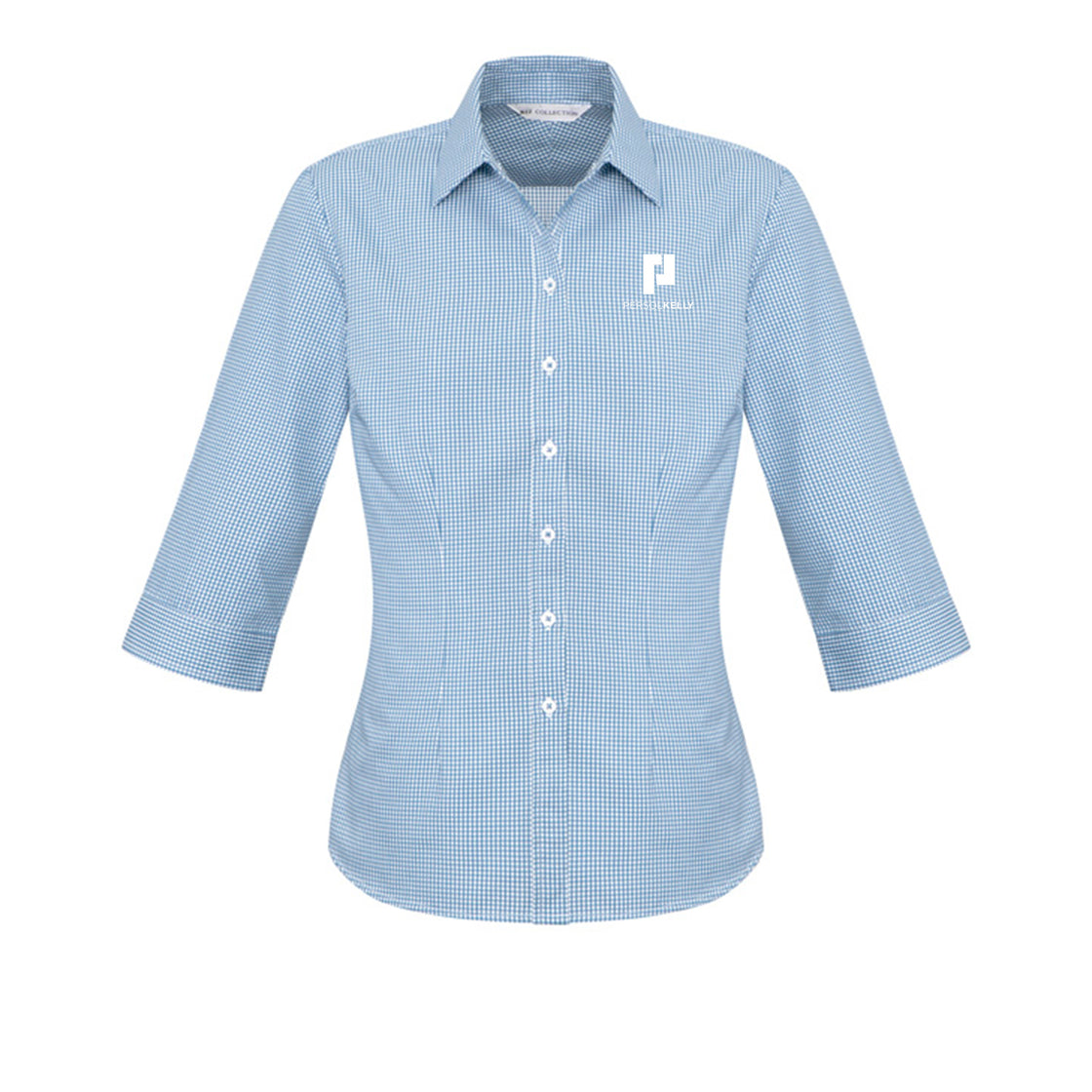 WOMENS ELLISON 3/4 SLEEVE SHIRT - BLUE