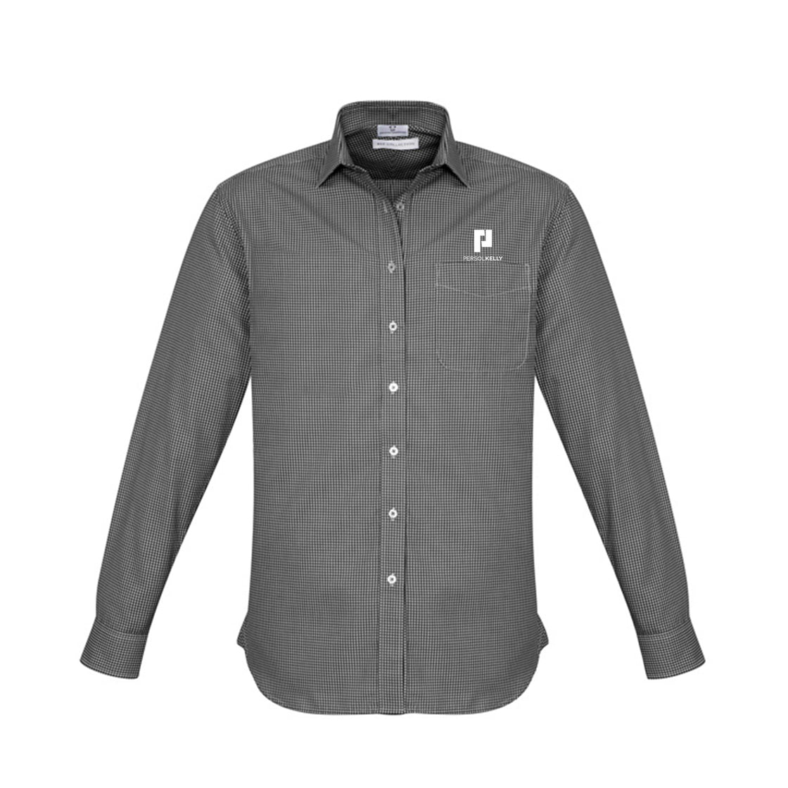 MENS ELLISON LONG SLEEVE SHIRT - BLACK