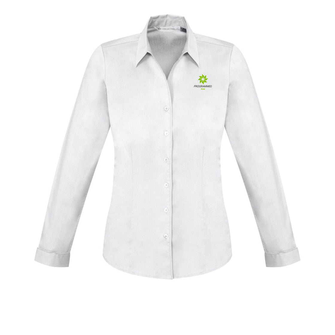 LADIES MONACO LONG SLEEVE SHIRT - WHITE