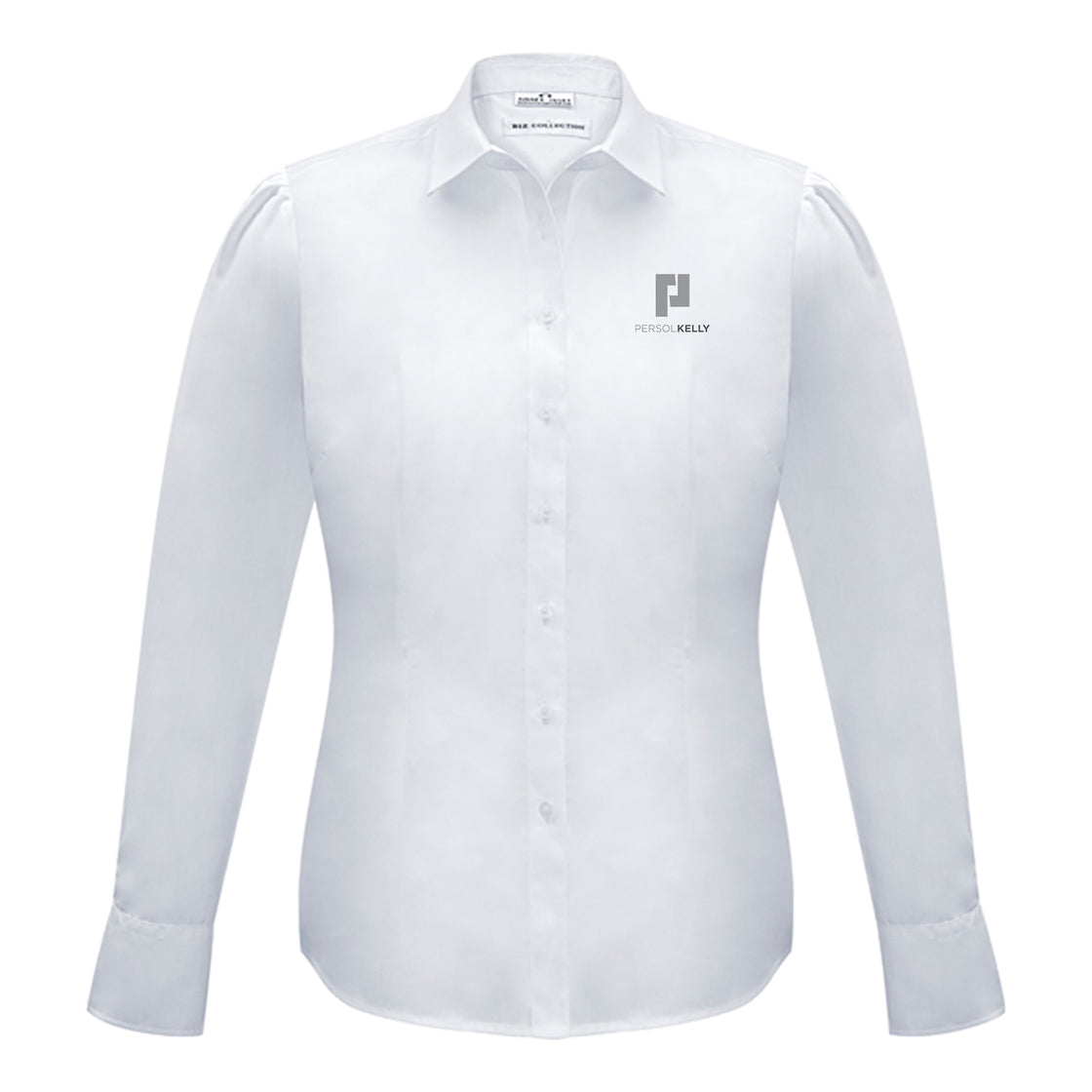 WOMENS EURO LONG SLEEVE SHIRT - WHITE