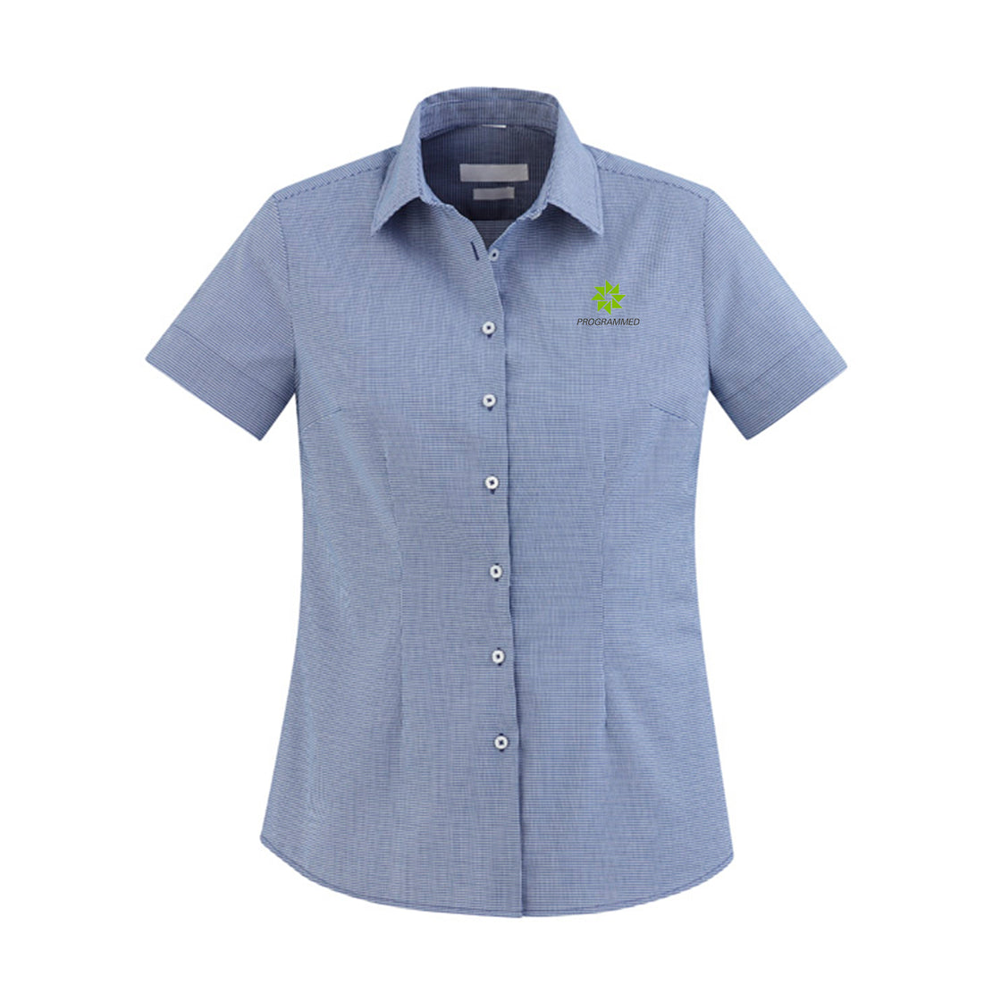 LADIES JAGGER S/S SHIRT - FRENCH BLUE