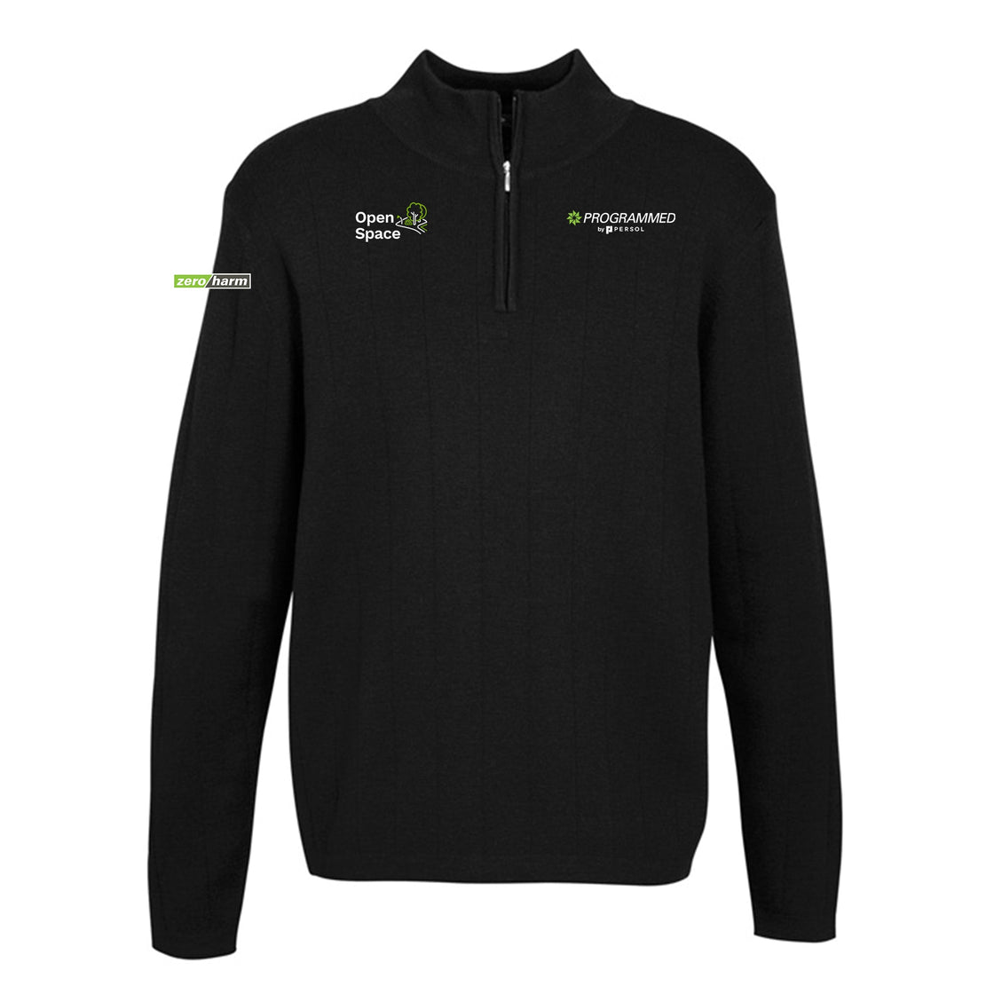 MENS 80/20 WOOL PULLOVER - BLACK
