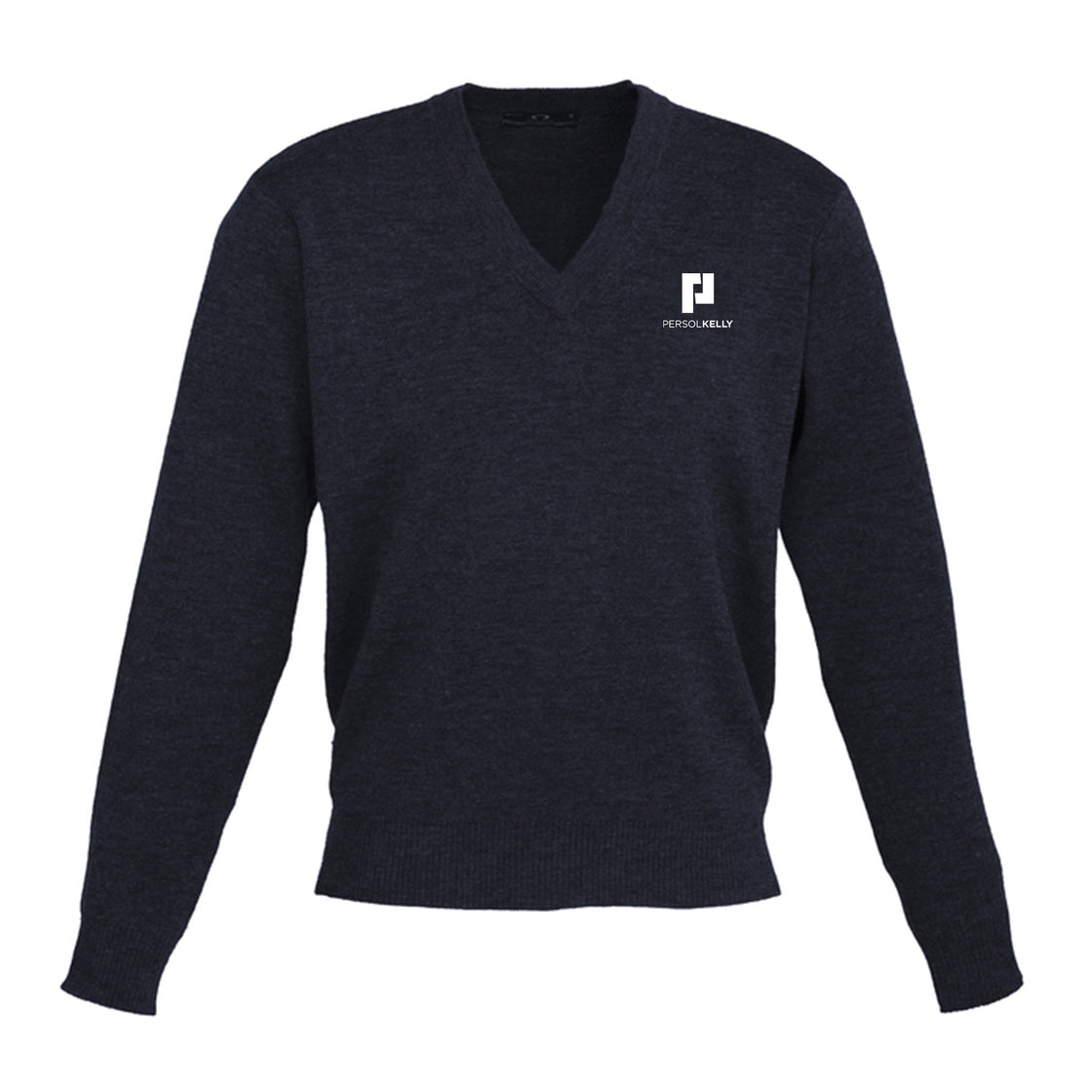 MENS WOOLMIX KNIT PULLOVER - NAVY