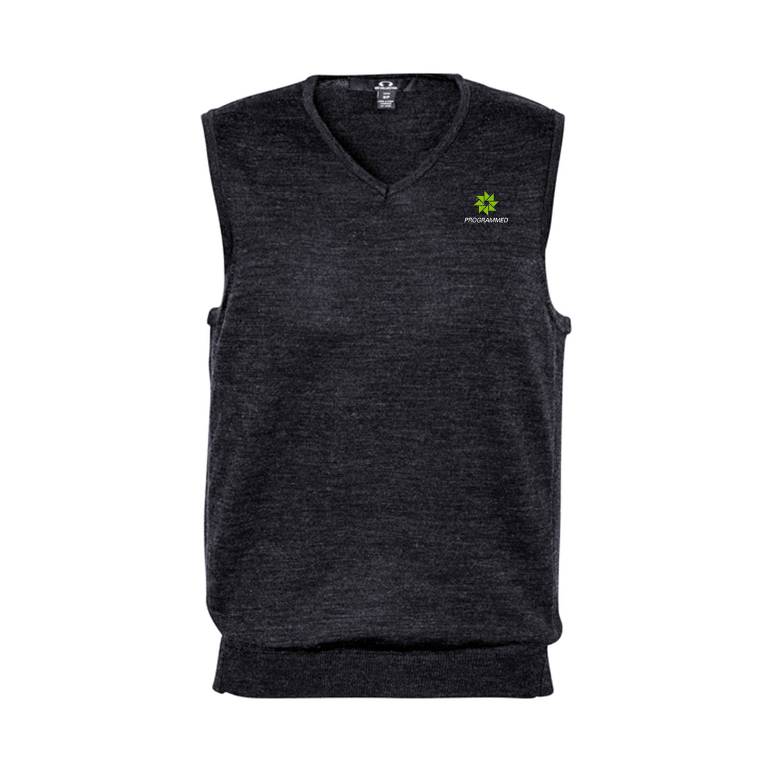 MENS MILANO KNIT VEST - CHARCOAL