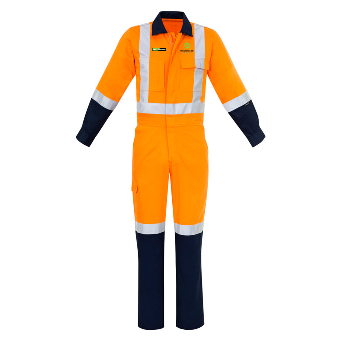 MENS TTMC-W23 Cotton Overall - ORANGE/NAVY