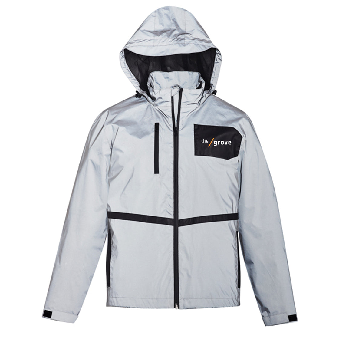 UNISEX STREETWORX REFLECTIVE WATERPROOF JACKET - SILVER