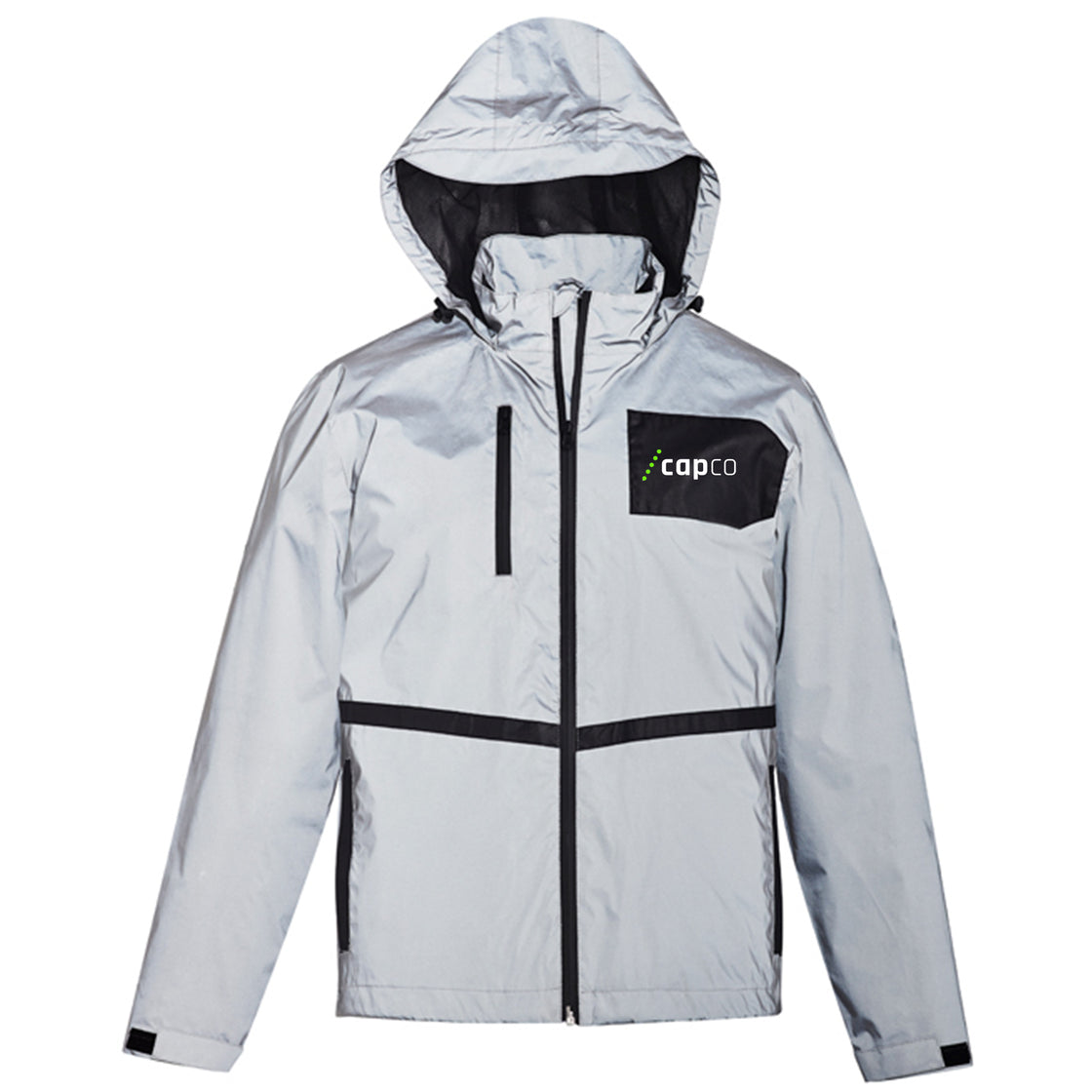 UNISEX STREETWORX REFLECTIVE WATERPROOF JACKET - SILVER