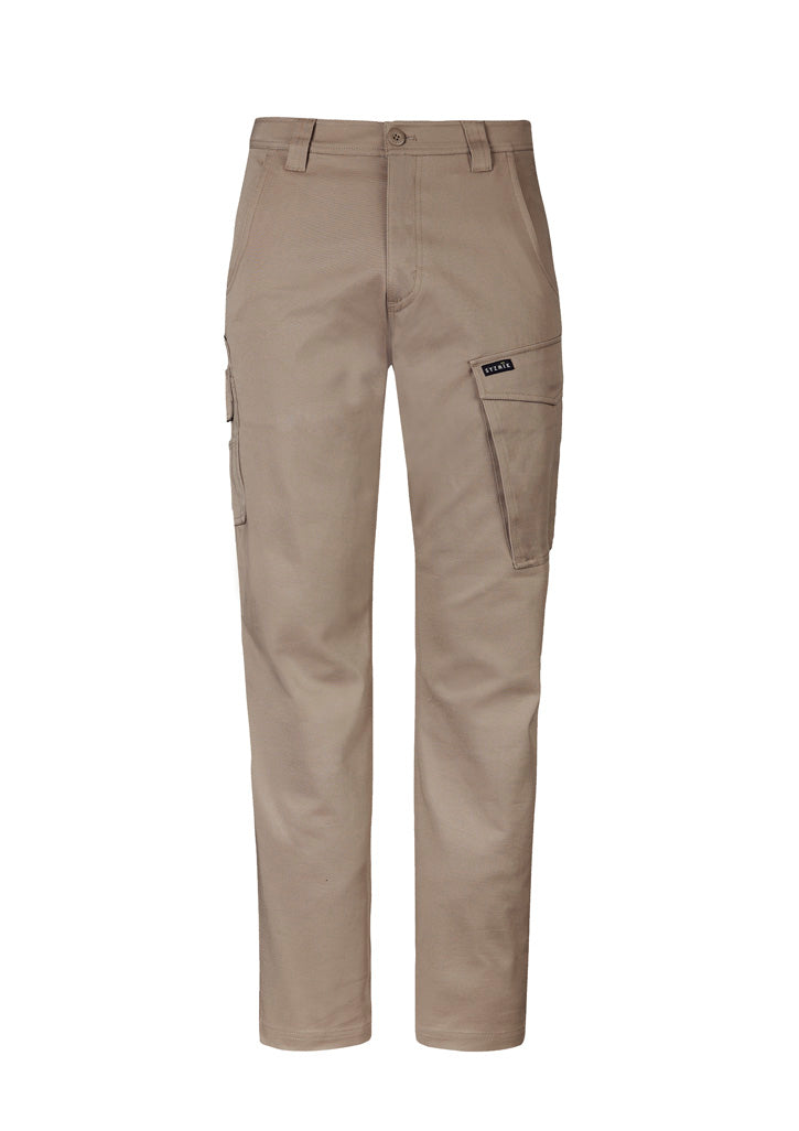 MENS ESSENTIAL BASIC STRETCH CARGO PANT - KHAKI