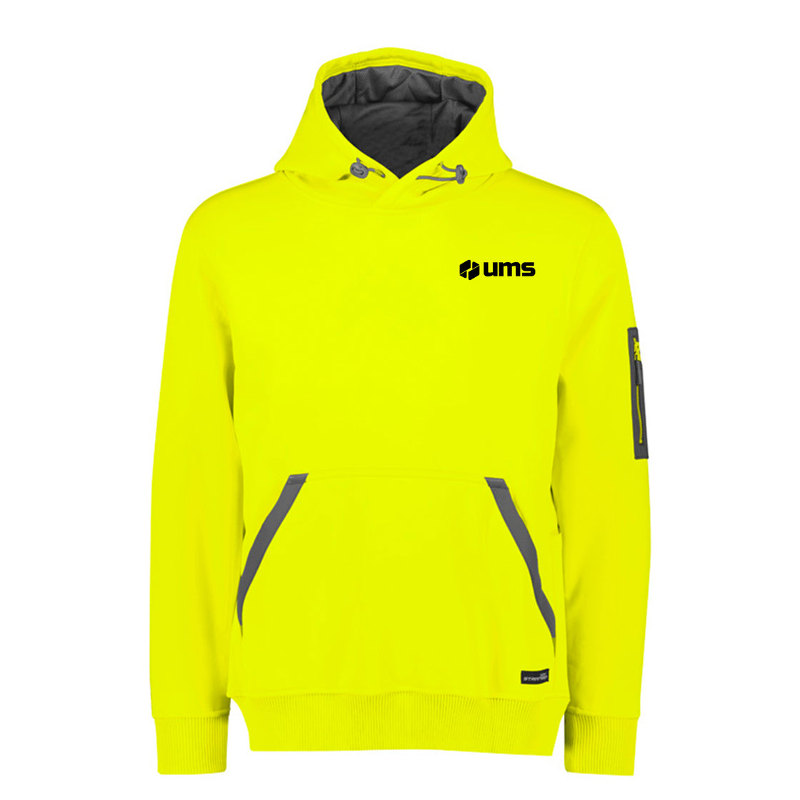 UNISEX WATER RESISTANT HOODIE - YELLOW