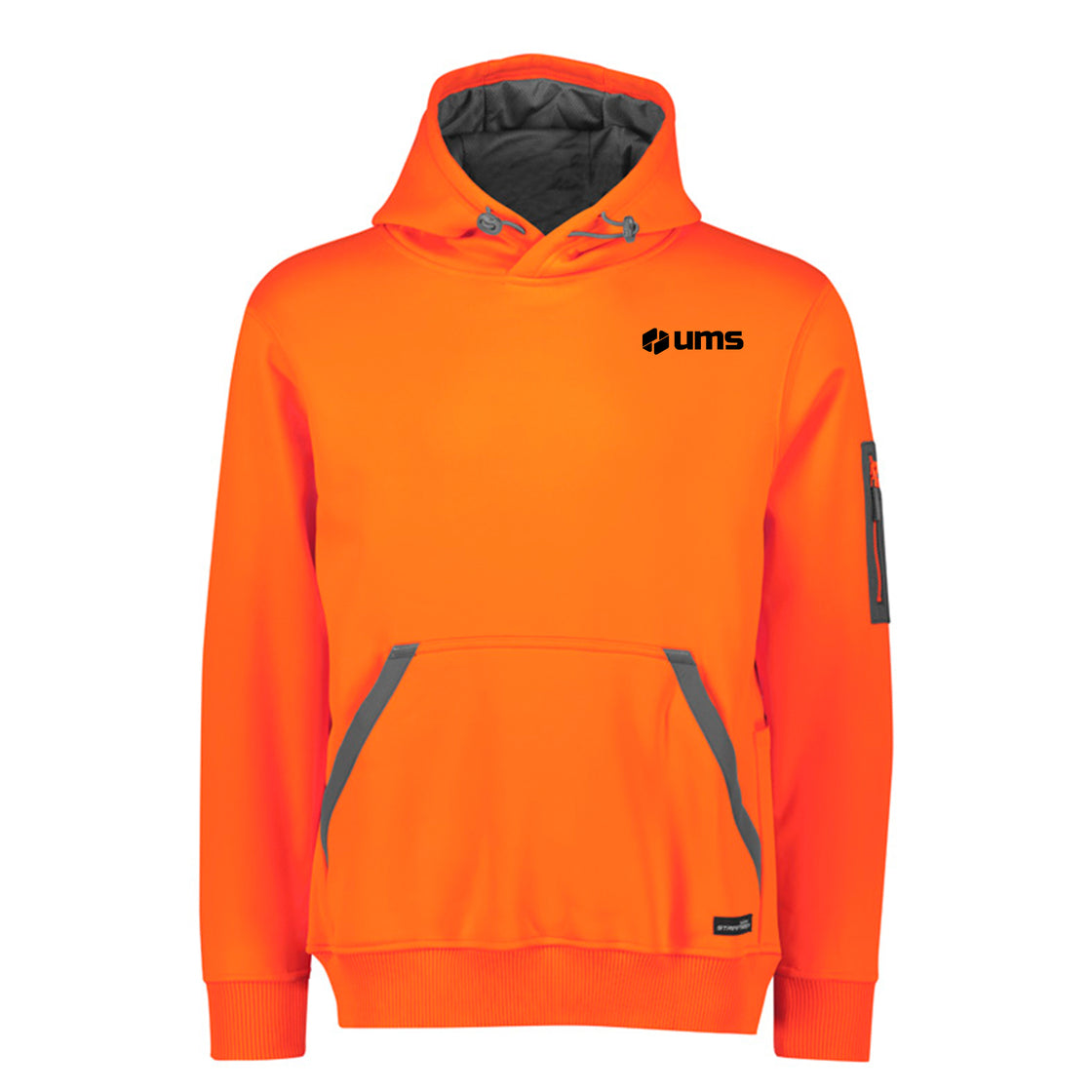 UNISEX WATER RESISTANT HOODIE - ORANGE