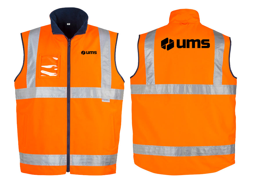 MENS HI VIS LIGHTWEIGHT WATERPROOF VEST - ORANGE