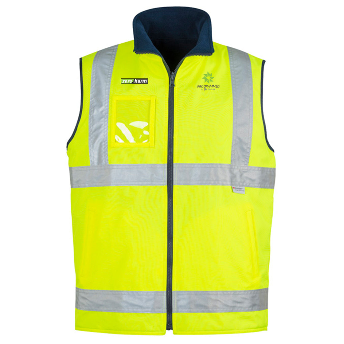 MENS HI VIS LIGHTWEIGHT WATERPROOF VEST - YELLOW