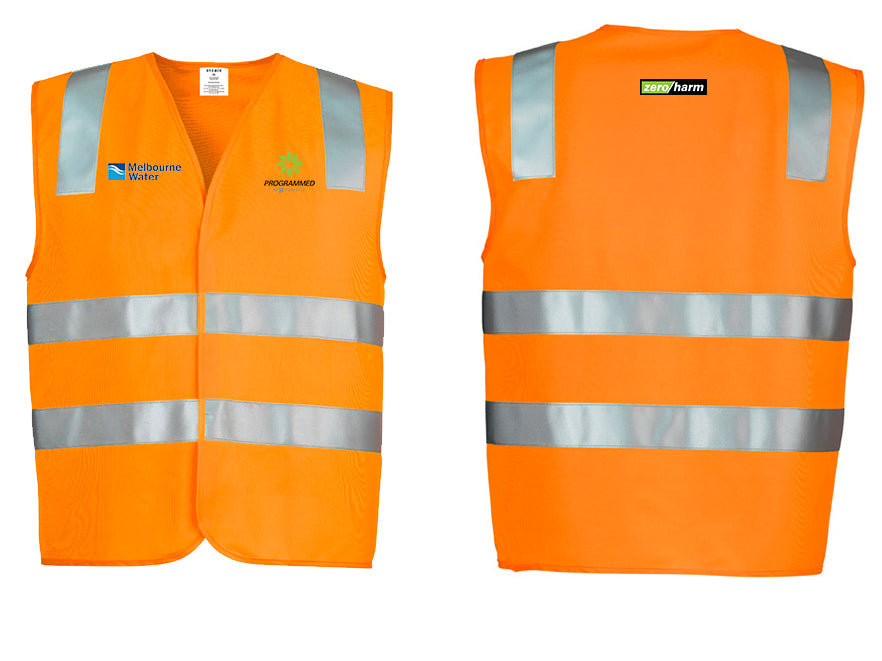 UNISEX HI VIS BASIC VEST - ORANGE