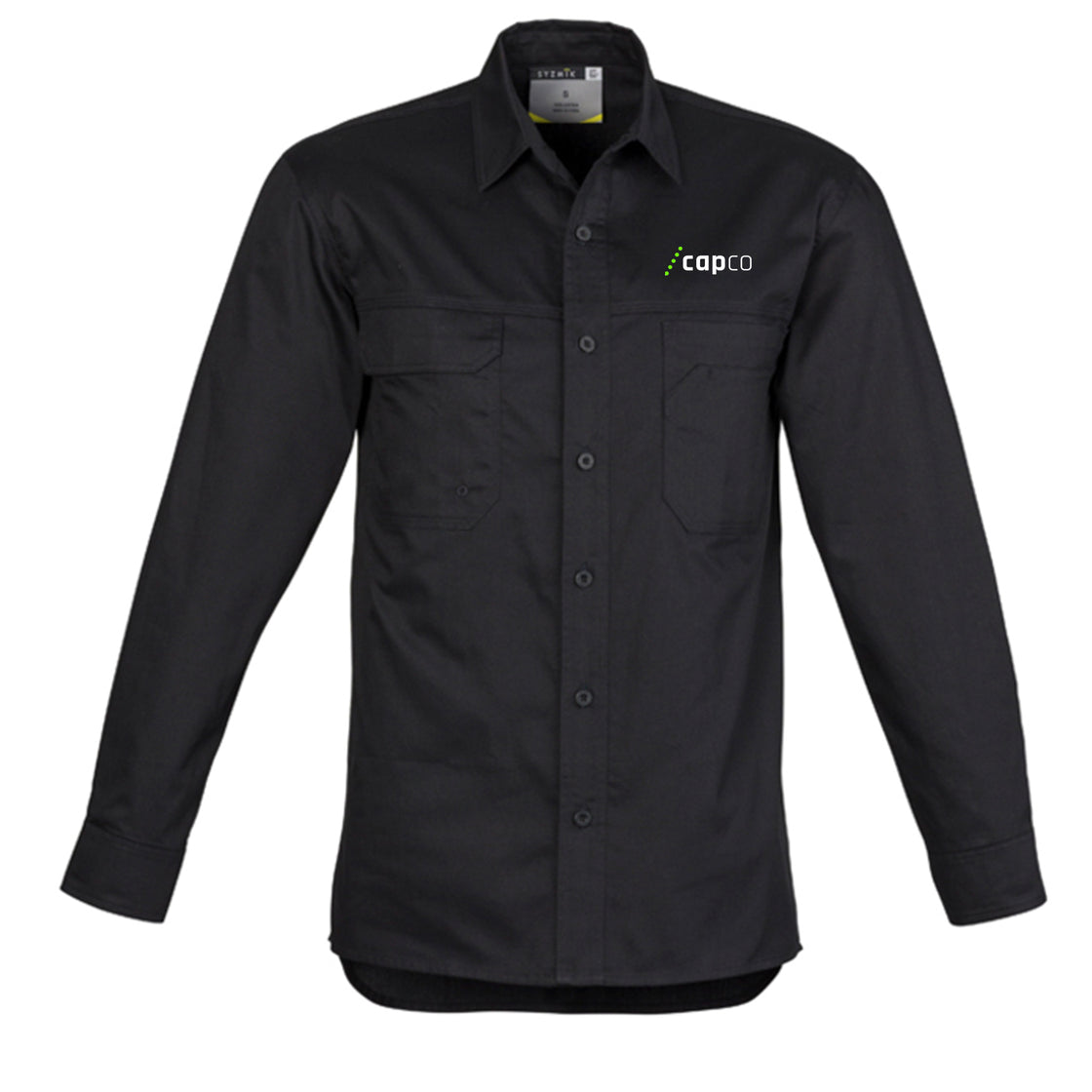 MENS LIGHTWEIGHT TRADIE L/S SHIRT - BLACK