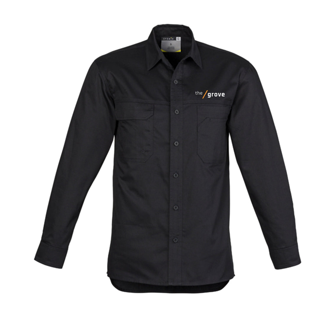 MENS LIGHTWEIGHT TRADIE L/S SHIRT - BLACK