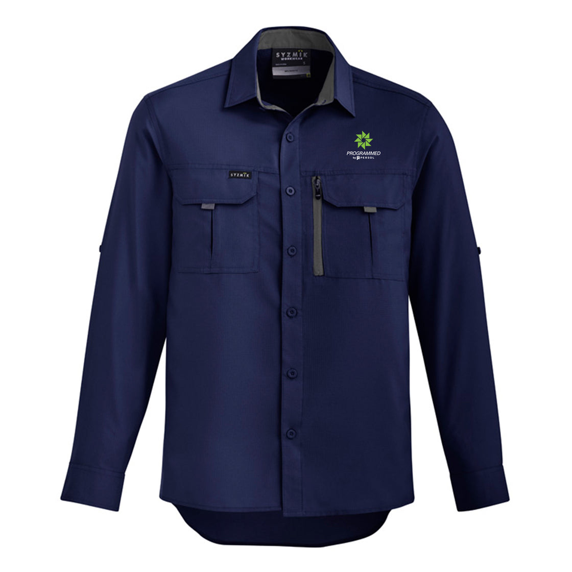 MENS OUTDOOR LONG SLEEVE SHIRT - NAVY