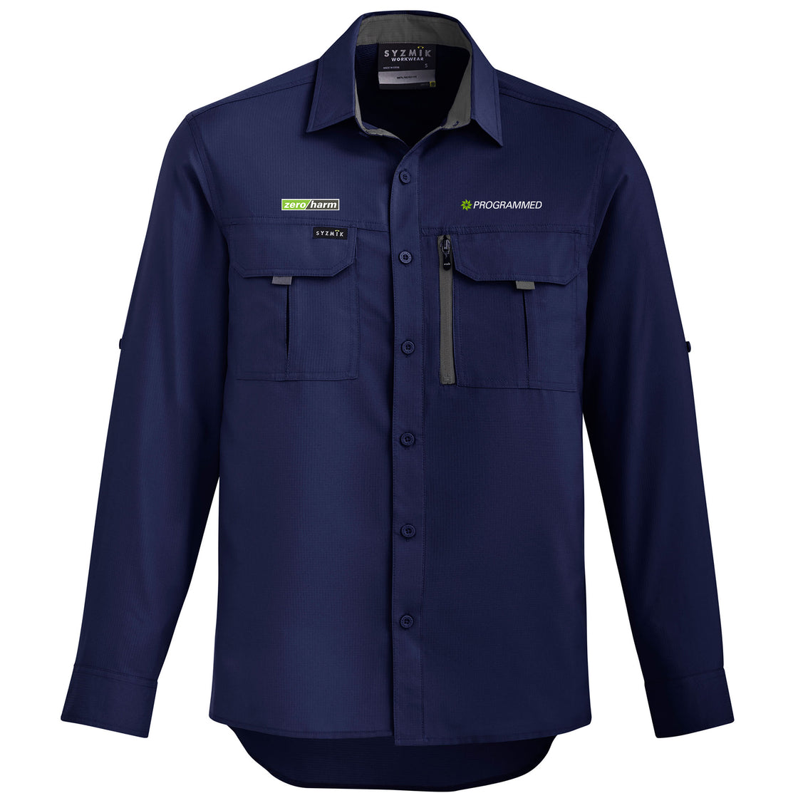 MENS OUTDOOR LONG SLEEVE SHIRT - NAVY