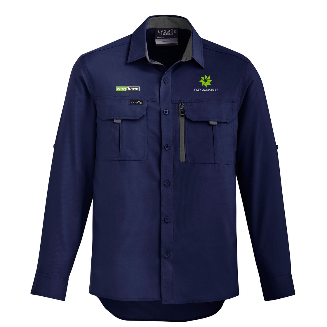 MENS OUTDOOR LONG SLEEVE SHIRT - NAVY