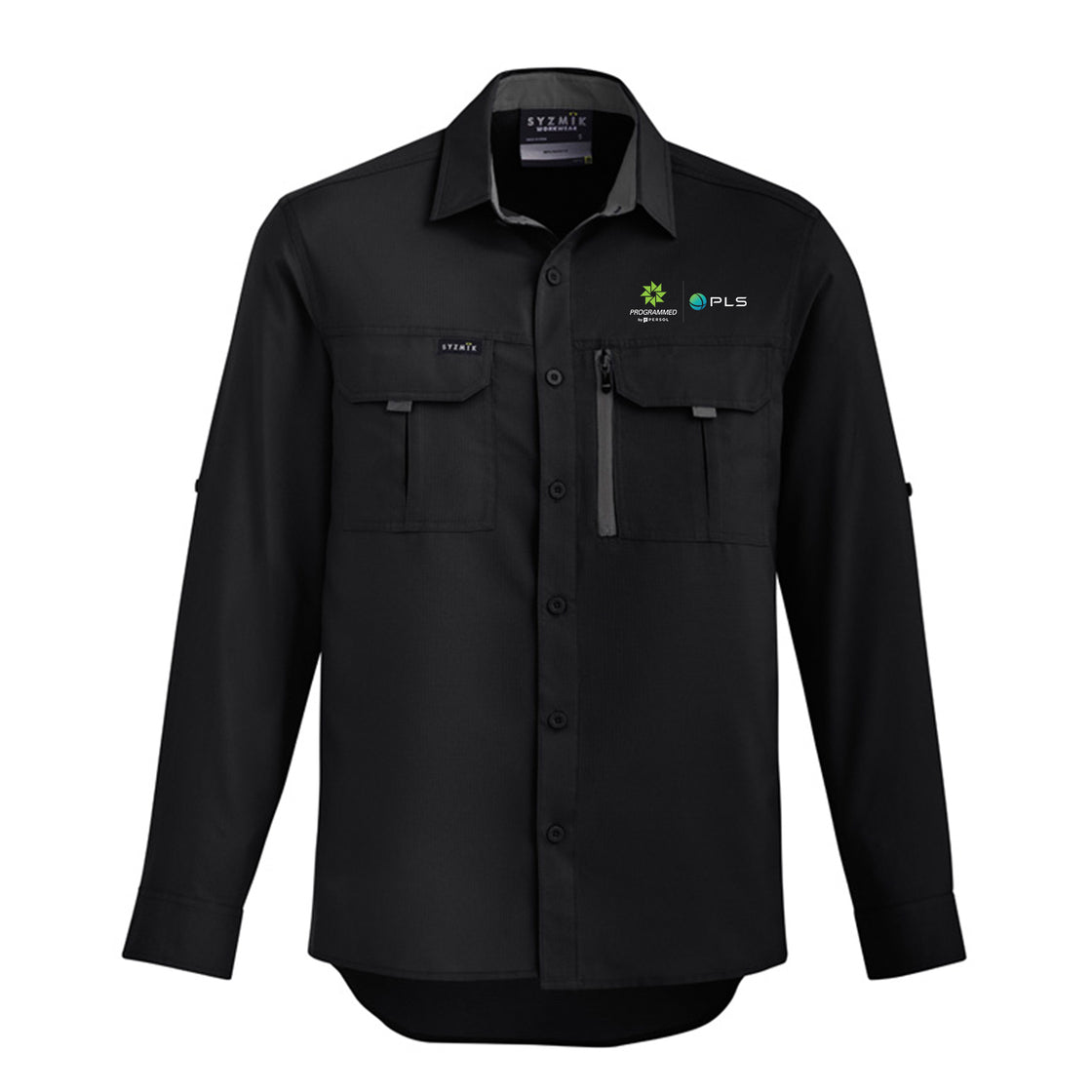 MENS OUTDOOR LONG SLEEVE SHIRT - BLACK