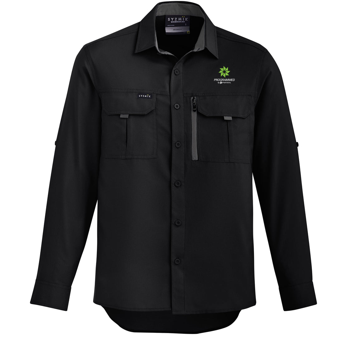 MENS OUTDOOR LONG SLEEVE SHIRT - BLACK