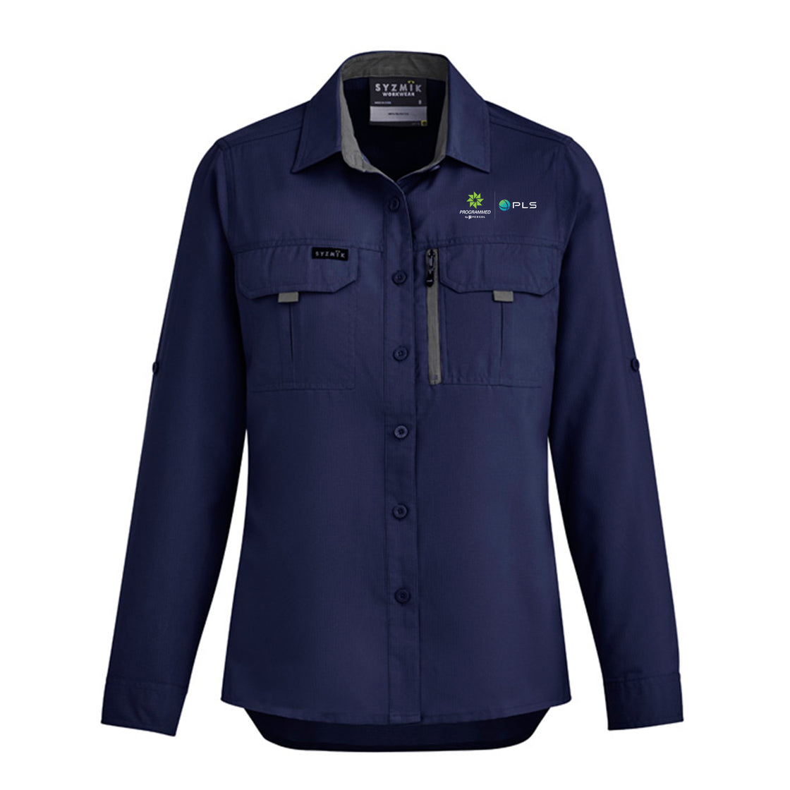 WOMENS OUTDOOR LONG SLEEVE SHIRT - NAVY