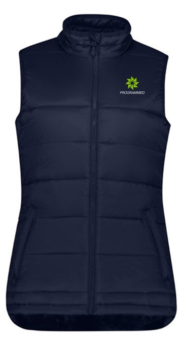 ALPINE LADIES PUFFER VEST - NAVY