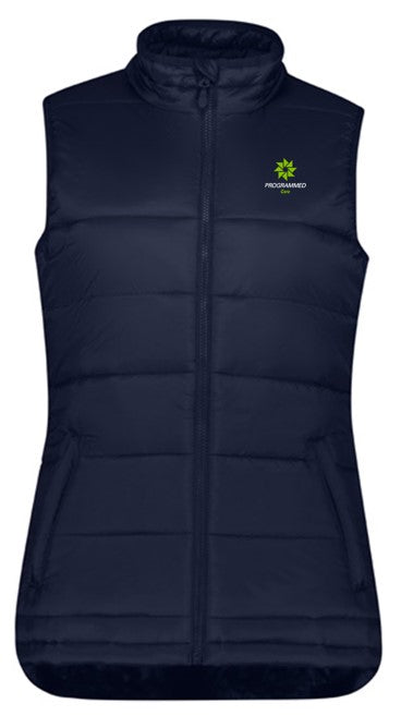 ALPINE LADIES PUFFER VEST - NAVY