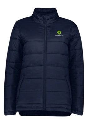 ALPINE LADIES PUFFER JACKET - NAVY