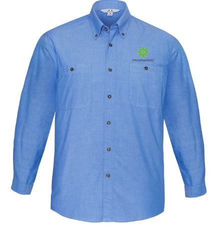 MENS L/S CHAMBRAY SHIRT