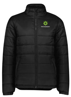 ALPINE MENS PUFFER JACKET - BLACK