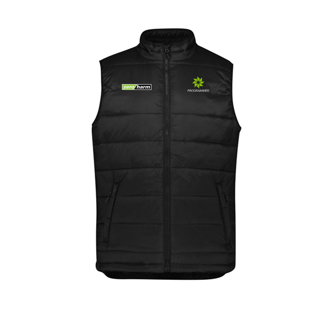 ALPINE MENS PUFFER VEST - BLACK