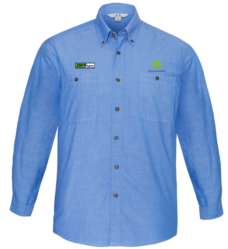 MENS L/S CHAMBRAY SHIRT