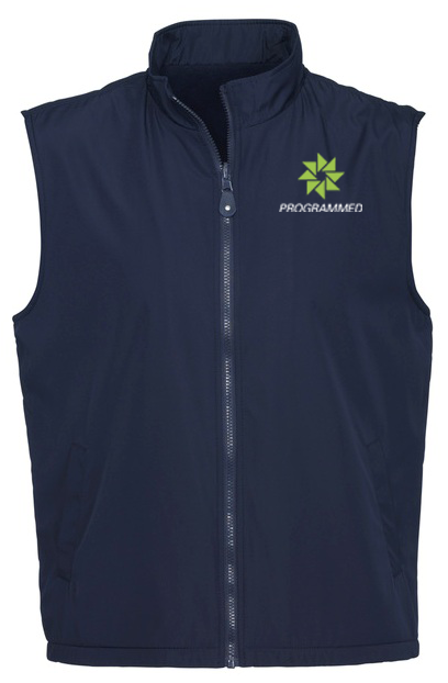 UNISEX REVERSIBLE FLEECE VEST - NAVY/NAVY