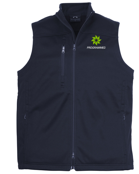 MENS SOFT SHELL VEST - NAVY